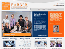 Tablet Screenshot of barberenterprisesolutions.com